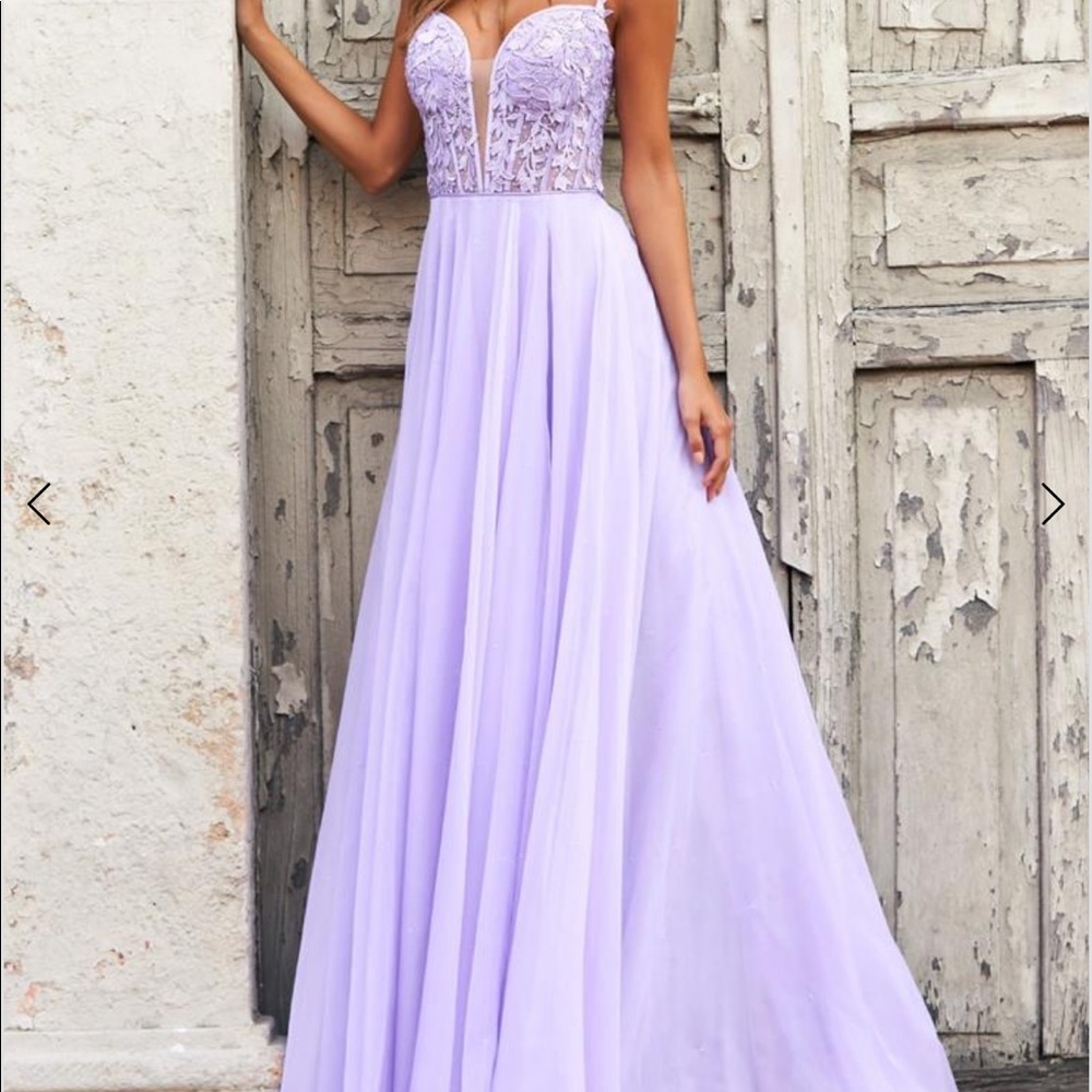 Sherri Hill Periwinkle Prom Dress